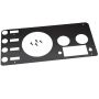 Kentrol 76-86 Jeep CJ Gauge Cover - Powdercoat Black