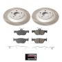 PowerStop SC9136 Semi-Coated Rotor and Low-Dust Ceramic Brake Pad Kit
