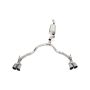 CORSA Performance 21129 Corsa 21-23 Chevrolet Tahoe/GMC Yukon 4DR 6.2L 4WD Dual Rear 3/2.75in Sport Cat-Back DW 4inPol Tips