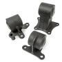 Innovative 90-93 Accord F-Series Black Steel Mounts 95A Bushings
