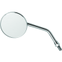 BikeMaster 600802 3in Adjustable Round Mirror 10mm - Each - Chrome