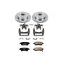 PowerStop KCOE147 OE Stock Replacement Low-Dust Ceramic Brake Pad, Rotor and Caliper Kit