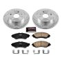 PowerStop K5894 Z23 Daily Driver Carbon-Fiber Ceramic Brake Pad and Drilled & Slotted Rotor Kit