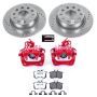 PowerStop KC5671-26 Z26 Street Performance Ceramic Brake Pad, Drilled Slotted Rotor, and Caliper Kit