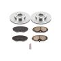 PowerStop KOE733 OE Stock Replacement Low-Dust Ceramic Brake Pad and Rotor Kit