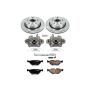 PowerStop KCOE2980 OE Stock Replacement Low-Dust Ceramic Brake Pad, Rotor and Caliper Kit
