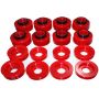 Energy Suspension 08-16 Ford F-250/F-350/F-450/F-550 Super Duty Crew Cab Red Body Mount Set