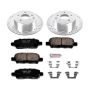PowerStop K6761 Z23 Daily Driver Carbon-Fiber Ceramic Brake Pad and Drilled & Slotted Rotor Kit