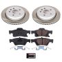 PowerStop SC5953 Semi-Coated Rotor and Low-Dust Ceramic Brake Pad Kit