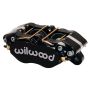 Wilwood 120-11481 Caliper-Dynapro Dust-Boot 5.25in Mount - Blk 1.38in Pistons .81in Disc