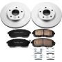 PowerStop CRK2280 Genuine Geomet Coated Rotor and Low-Dust Ceramic Brake Pad Kit