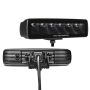 Go Rhino 750300621SBS Xplor Blackout Series Sixline LED Spot Light Kit (Surface/Threaded Stud Mount) - Blk (Pair)