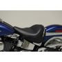 Mustang Motorcycle 79914 Mustang 05-17 Harley Deluxe(w/ Standard Rack) Wide Touring Solo Seat w/Driver Backrest - Black