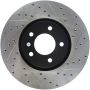 Stoptech 127.45078L 07-09 Mazda 3 Left Front Slotted & Drilled Rotors