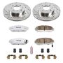 PowerStop K692-26 Z26 Street Performance Ceramic Brake Pad and Drilled & Slotted Rotor Kit