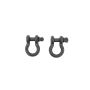 Fishbone Offroad FB21039 Black 3/4 in. D-Ring Set FB21039