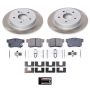 PowerStop SC5889 Semi-Coated Rotor and Low-Dust Ceramic Brake Pad Kit