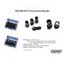 Rays W17RN12150BL48C 17HEX Racing Nut 12x1.5 Set L48 (Closed End) (4 PCS) - Black Chromate
