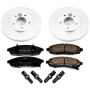 PowerStop CRK3018 Genuine Geomet Coated Rotor and Low-Dust Ceramic Brake Pad Kit