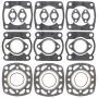 Vertex Pistons 710181A Vertex Gaskets 88-92 Polaris 650 Indy Top End Gasket Kit