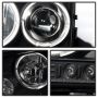 SPYDER 5078353 Projector Headlights - LED Halo - Black Smoke