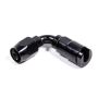 Russell Performance 5/16in SAE Quick Disc Female to -6 Hose Black 90 Degree Hose End