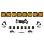 Diode Dynamics DD7215 SS5 Sport Universal CrossLink 8-Pod Lightbar - Yellow Driving