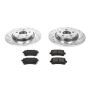 PowerStop K4745 Z23 Daily Driver Carbon-Fiber Ceramic Brake Pad and Drilled & Slotted Rotor Kit