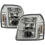 SPYDER 5088253 Projector Headlights - Version 2 - LED White Light Bar Parking Light - Chrome