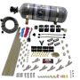 Nitrous Express 80018-12 STD NOZZLE SYSTEM (200-500HP) GAS W /DIST. BLOCK & 4 SOLENOIDS WITH 15LB BOTTLE