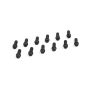 Cometic Gasket CF1012 Cometic Header Bolts 3/8 - 16 x 1in Grade 5 Black Oxide Finish With Compact Hex Head