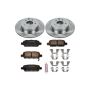 PowerStop KOE179 OE Stock Replacement Low-Dust Ceramic Brake Pad and Rotor Kit