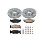 PowerStop KOE4975 OE Stock Replacement Low-Dust Ceramic Brake Pad and Rotor Kit