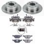 PowerStop KCOE633 OE Stock Replacement Low-Dust Ceramic Brake Pad, Rotor and Caliper Kit