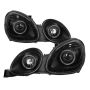 SPYDER 9027826 Xtune Lexus GS300/GS400/GS430 98-05 Halogen Only Halo Projector Headlights Black PRO-JH-LGS98-LED-BK