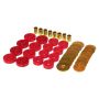 Prothane 63-69 Chevy Corvette Body Mount - Red