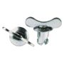 Moroso 71271 Quick Fastener - Butterfly Head - 7/16in x .500in - Steel - 10 Pack