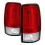 SPYDER 5084163 LED Tail Lights - Version 2 - Red Clear