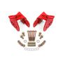 BMR 64-72 Chevy Chevelle Rear Control Arm Relocation Brackets - Red