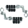 Kuryakyn 7993 Dually ISO Offset Highway Pegs With 1-1/4inch Clamp Chrome (Pair)