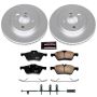 PowerStop CRK5780 Genuine Geomet Coated Rotor and Carbon-Fiber Ceramic Brake Pad Kit