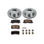 PowerStop KOE3119 OE Stock Replacement Low-Dust Ceramic Brake Pad and Rotor Kit