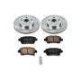 PowerStop KOE5219 OE Stock Replacement Low-Dust Ceramic Brake Pad and Rotor Kit