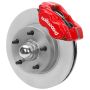 Wilwood 140-15980-R 70-81 FBody/75-79 A&XBody Dynalite Frt Brk Kit 11in Rtr Red Calipers Use w/ Pro Drop Spindle