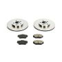 PowerStop KOE1318 OE Stock Replacement Low-Dust Ceramic Brake Pad and Rotor Kit