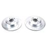 PowerStop EBR1414XPR PowerStop Evolution Performance Drilled, Slotted & Plated Brake Rotor Pair