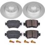 PowerStop CRK7707 Genuine Geomet Coated Rotor and Carbon-Fiber Ceramic Brake Pad Kit