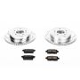 PowerStop K5876 Z23 Daily Driver Carbon-Fiber Ceramic Brake Pad and Drilled & Slotted Rotor Kit