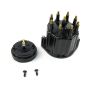 PERTRONIX IGNITION PRTD600710 Dist. Cap & Rotor Kit - Black w/Male Tower