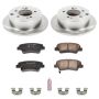 PowerStop KOE5916 OE Stock Replacement Low-Dust Ceramic Brake Pad and Rotor Kit